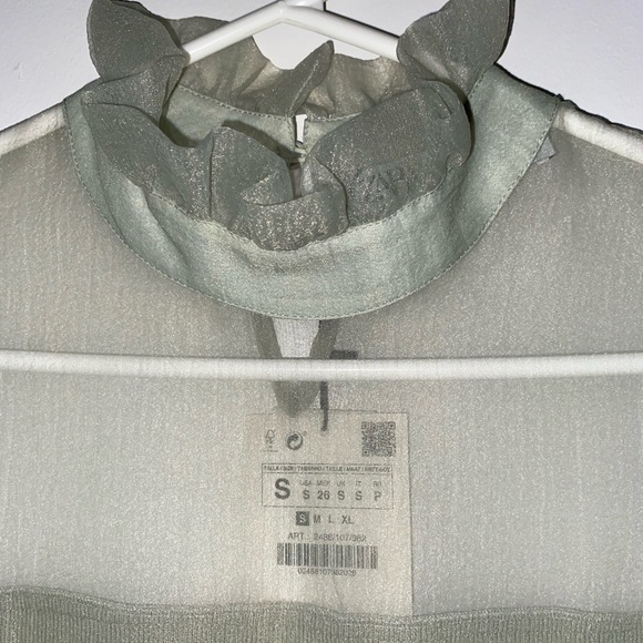 Zara Organza Knit top - Picture 3 of 13